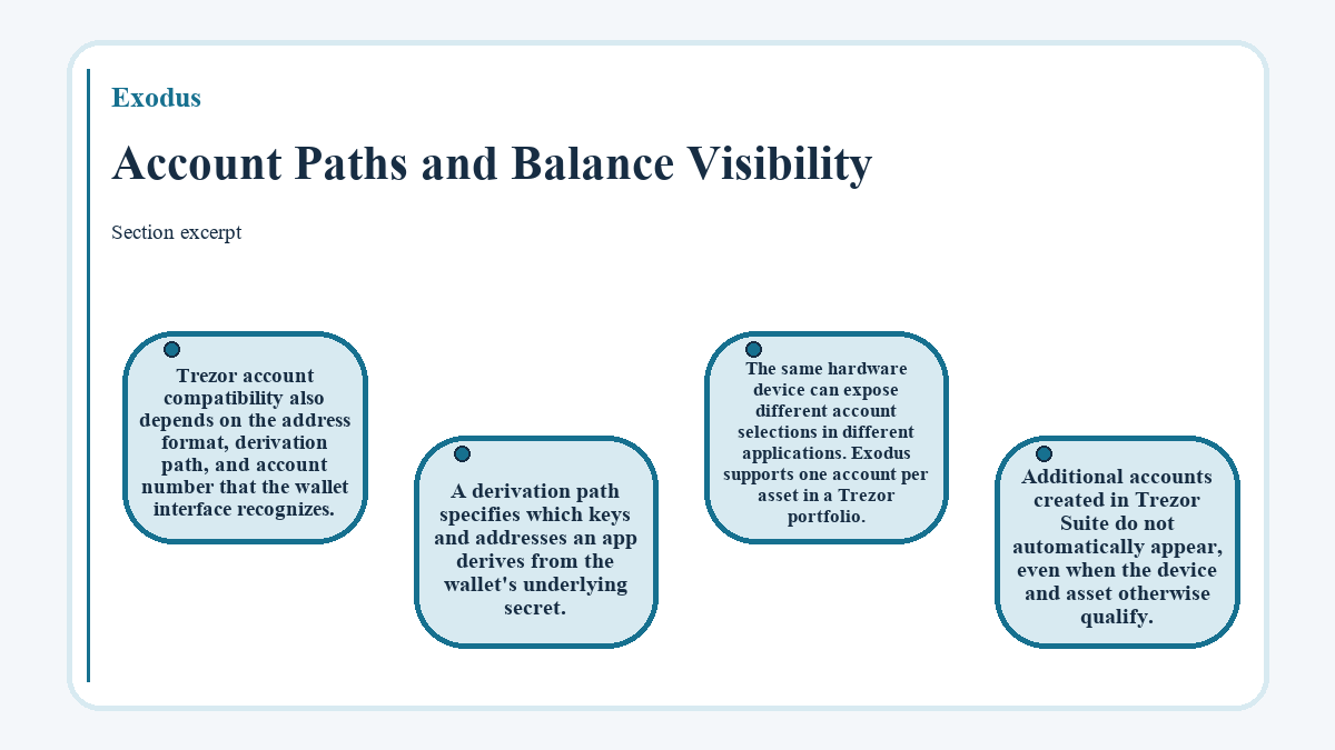 Diagram: Account Paths and Balance Visibility (Exodus)